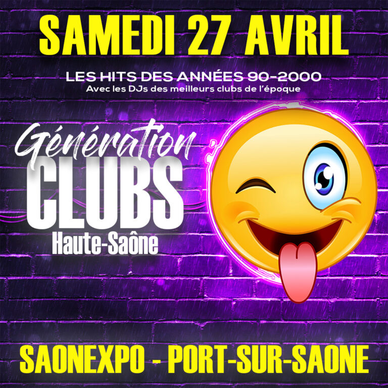Génération Clubs Haute-Saône samedi 27 avril à Port-sur-Saône