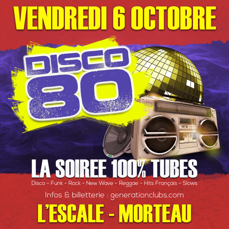 Disco 80 vendredi 6 octobre à Morteau